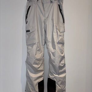 Helly Hansen Men’s Light Gray Cargo Snow Pants